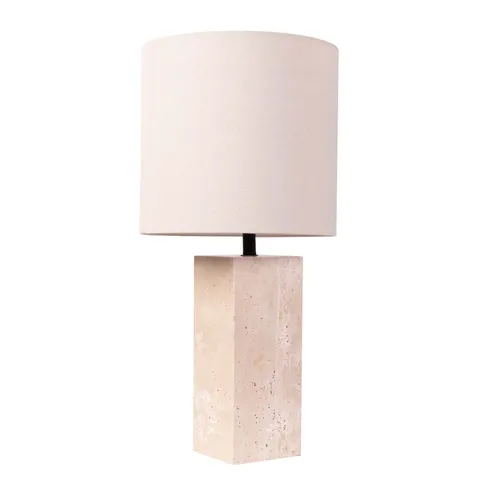Lampara de mesa Marmol Natural/beige Ml234613 en Beige, Uruguay | Le Blanc